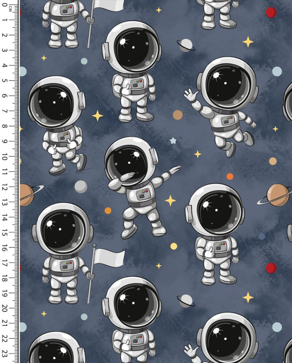 Wintersweat Digitaldruck Atronauten *Ab 50cm