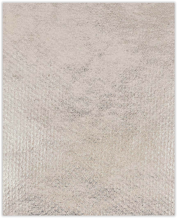 Sweat d'hiver en cuir d'agneau pailleté gris clair *À partir de 50 cm - 0
