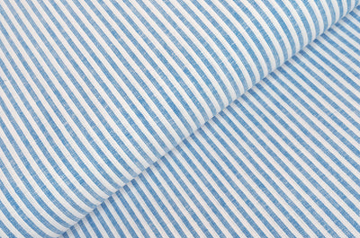 Acheter 004-aqua Rayures demi lin * A partir de 50 cm