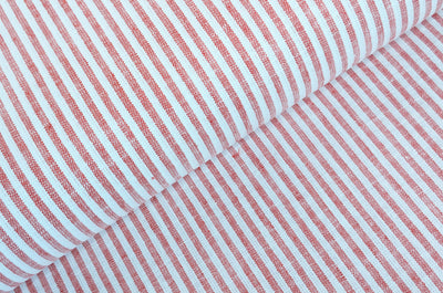 Acheter 015-rouge Rayures demi lin * A partir de 50 cm