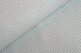Acheter 021-menthe Rayures demi lin * A partir de 50 cm