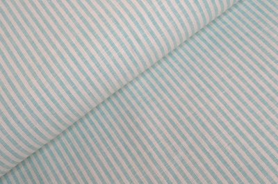 Acheter 021-menthe Rayures demi lin * A partir de 50 cm
