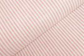 Acheter 037-corail Rayures demi lin * A partir de 50 cm