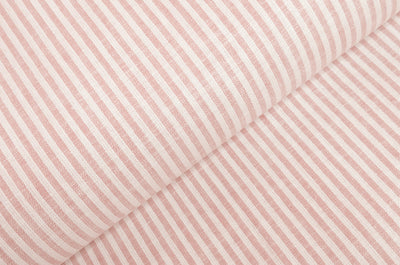 Acheter 037-corail Rayures demi lin * A partir de 50 cm