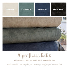 Alpenfleece Batik *Ab 50cm