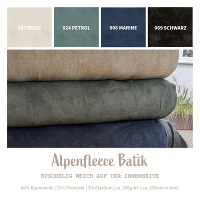 Alpenfleece Batik *Ab 50cm