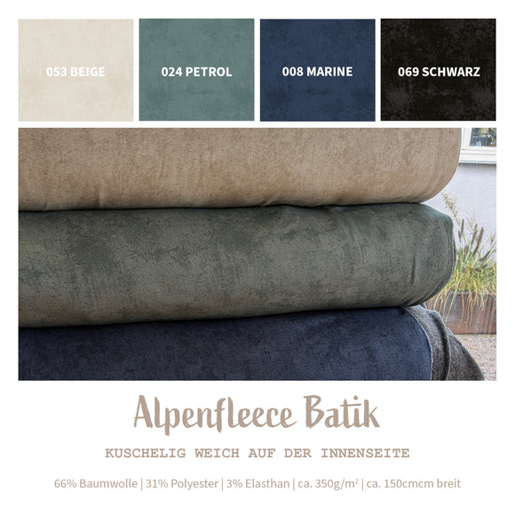 Alpenfleece Batik *Ab 50cm