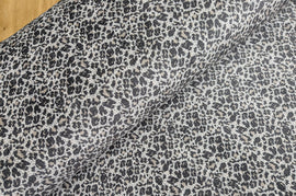 Cordjersey Leo grau-beige *Ab 50cm