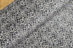 Cordjersey Leo grau-beige *Ab 50cm