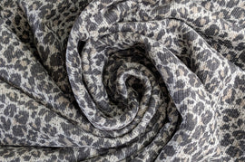 Cordjersey Leo grau-beige *Ab 50cm - 0