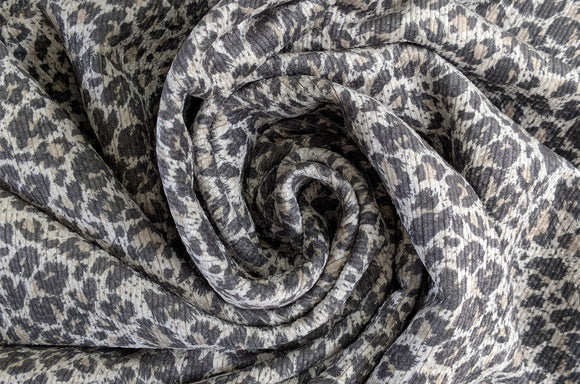 Cordjersey Leo grau-beige *Ab 50cm