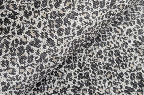 Cordjersey Leo grau-beige *Ab 50cm