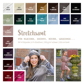 Stretchsamt *Ab 50cm