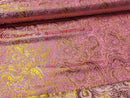 Brokatstoff Paisley mit gold *Ab 50cm-3