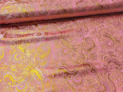 Brokatstoff Paisley mit gold *Ab 50cm - 0