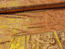 Brokatstoff Paisley mit gold *Ab 50cm-10