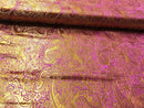 Brokatstoff Paisley mit gold *Ab 50cm-11