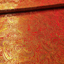 Brokatstoff Paisley mit gold *Ab 50cm-13