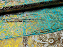 Brokatstoff Paisley mit gold *Ab 50cm-16