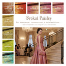 Brokatstoff Paisley mit gold *Ab 50cm-1