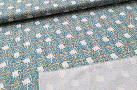 Baumwolle Digitaldruck Schreibzeug *Ab 50cm - 0