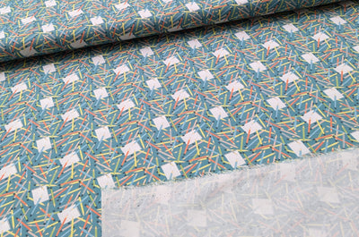 Baumwolle Digitaldruck Schreibzeug *Ab 50cm - 0