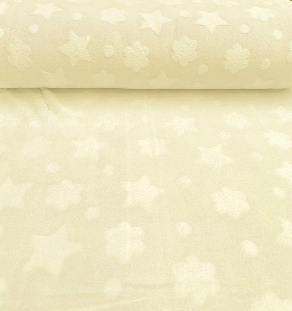 Kuschelfleece Sterne & Wolken *Ab 50cm