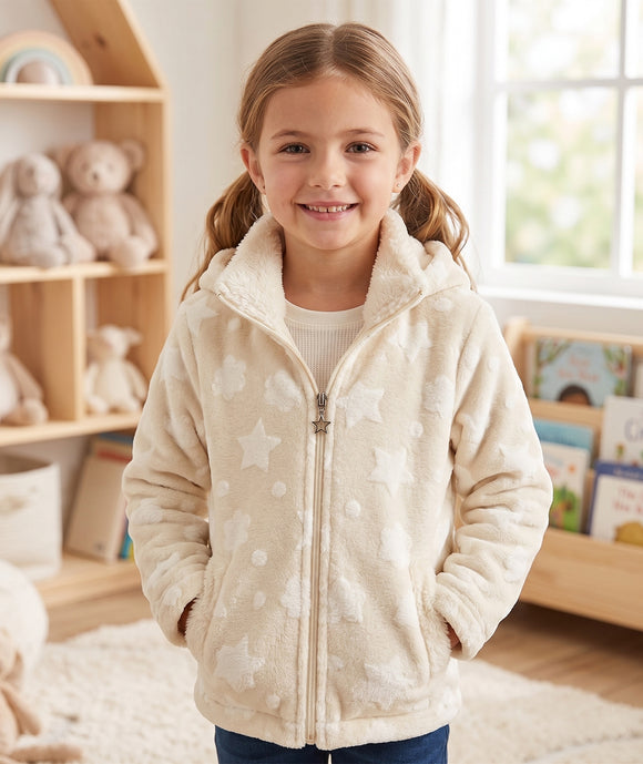 Kuschelfleece Sterne & Wolken *Ab 50cm