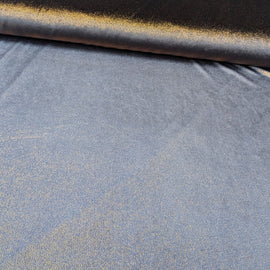 Stretchsamt Goldpunkte *Ab 50cm - 0