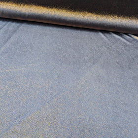 Stretchsamt Goldpunkte *Ab 50cm - 0