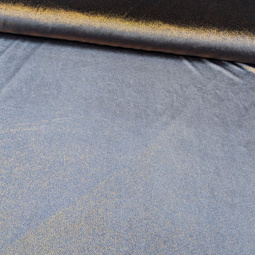 Stretchsamt Goldpunkte *Ab 50cm - 0