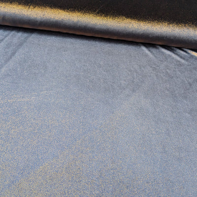 Stretchsamt Goldpunkte *Ab 50cm - 0