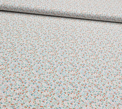 Kaufen 002-blumchen-weiss-beige Baumwolle bedruckt Blumen *Ab 50cm