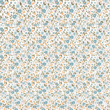 Acheter 003-blumchen-hellblau Baumwolle bedruckt Blumen *Ab 50cm