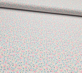 Acheter 004-blumchen-rosa-weiss Baumwolle bedruckt Blumen *Ab 50cm