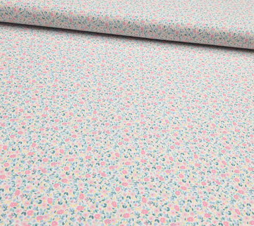 Acheter 004-blumchen-rosa-weiss Baumwolle bedruckt Blumen *Ab 50cm