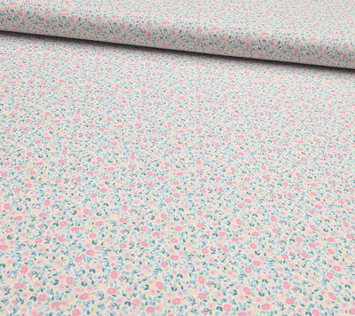 Kaufen 004-blumchen-rosa-weiss Baumwolle bedruckt Blumen *Ab 50cm