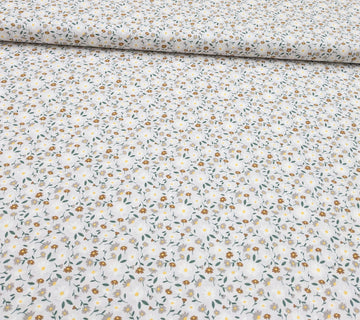 Acheter 006-ganseblumchen-grau-terra Baumwolle bedruckt Blumen *Ab 50cm