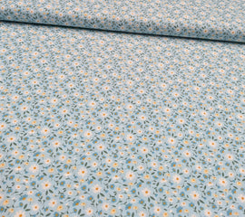 Acheter 007-ganseblumchen-hellblau Baumwolle bedruckt Blumen *Ab 50cm