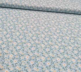 Acheter 007-ganseblumchen-hellblau Baumwolle bedruckt Blumen *Ab 50cm