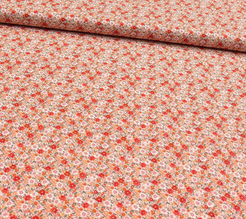Acheter 009-streublumchen-rot-orange Baumwolle bedruckt Blumen *Ab 50cm