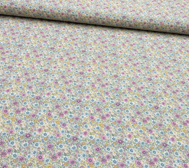 Acheter 010-streublumchen-lila-blau Baumwolle bedruckt Blumen *Ab 50cm