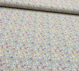 Acheter 010-streublumchen-lila-blau Baumwolle bedruckt Blumen *Ab 50cm