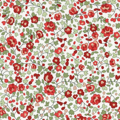 Kaufen 015-blumenstrauch-rot Baumwolle bedruckt Blumen *Ab 50cm