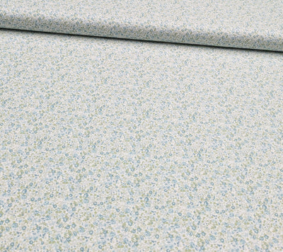 Kaufen 016-blumenstrauch-hellblau Baumwolle bedruckt Blumen *Ab 50cm