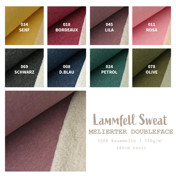 Cuir d'agneau sweat d'hiver *À partir de 50 cm