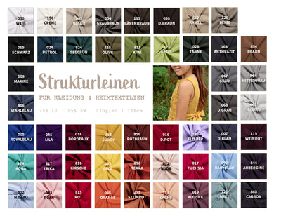 Strukturleinen mit Baumwolle *Ab 50 cm