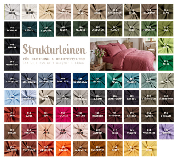 Strukturleinen mit Baumwolle *Ab 50 cm