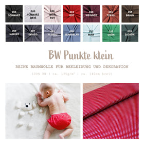 Baumwolldruck Punkte 2mm * Ab 50cm