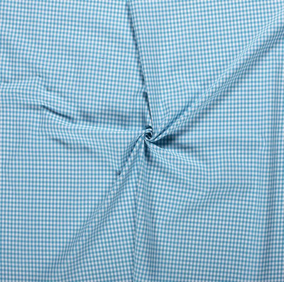 Buy 004-turquoise Cotton check 5mm * From 50 cm